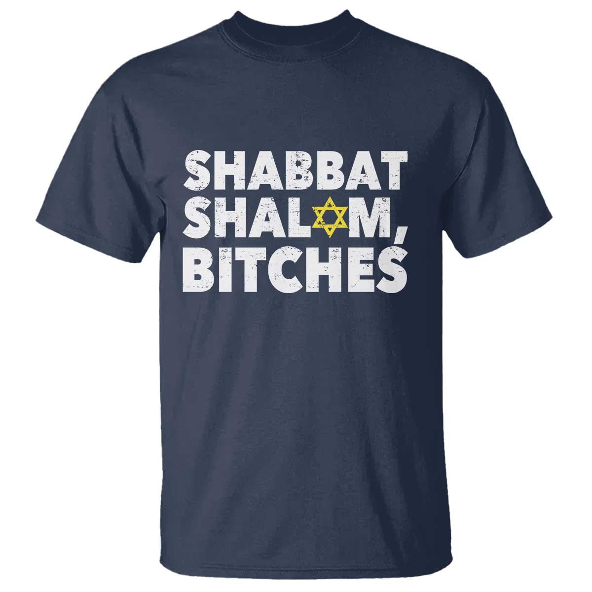Funny Hanukkah Shabbat Shalom Bitches T Shirt Star Of David - Wonder Print Shop