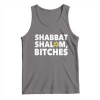 Funny Hanukkah Shabbat Shalom Bitches Tank Top Star Of David - Wonder Print Shop
