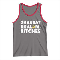 Funny Hanukkah Shabbat Shalom Bitches Tank Top Star Of David - Wonder Print Shop