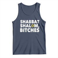 Funny Hanukkah Shabbat Shalom Bitches Tank Top Star Of David - Wonder Print Shop