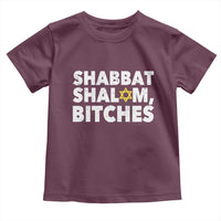 Funny Hanukkah Shabbat Shalom Bitches Toddler T Shirt Star Of David - Wonder Print Shop