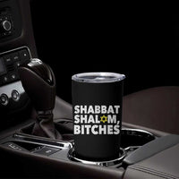 Funny Hanukkah Shabbat Shalom Bitches Tumbler Cup Star Of David - Wonder Print Shop