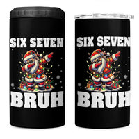 Funny Christmas 67 Six Seven Bruh 4 in 1 Can Cooler Tumbler Dabbing Santa - Wonder Print Shop