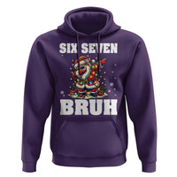 Funny Christmas 67 Six Seven Bruh Hoodie Dabbing Santa - Wonder Print Shop