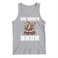 Funny Christmas 67 Six Seven Bruh Tank Top Dabbing Santa - Wonder Print Shop