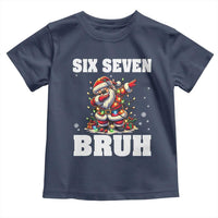 Funny Christmas 67 Six Seven Bruh Toddler T Shirt Dabbing Santa - Wonder Print Shop