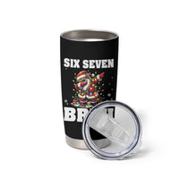 Funny Christmas 67 Six Seven Bruh Tumbler Cup Dabbing Santa - Wonder Print Shop