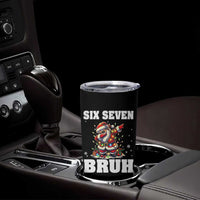 Funny Christmas 67 Six Seven Bruh Tumbler Cup Dabbing Santa - Wonder Print Shop