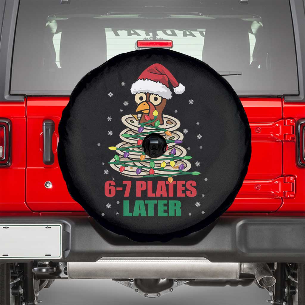 Funny 67 Christmas Spare Tire Cover 6 7 Plates Later Xmas Dinner Turkey - Wonder Print Shop
