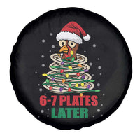 Funny 67 Christmas Spare Tire Cover 6 7 Plates Later Xmas Dinner Turkey - Wonder Print Shop