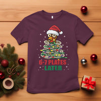 Funny 67 Christmas T Shirt 6 7 Plates Later Xmas Dinner Turkey - Wonder Print Shop