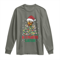 Funny 67 Christmas Long Sleeve Shirt 6 7 Plates Later Xmas Dinner Turkey - Wonder Print Shop