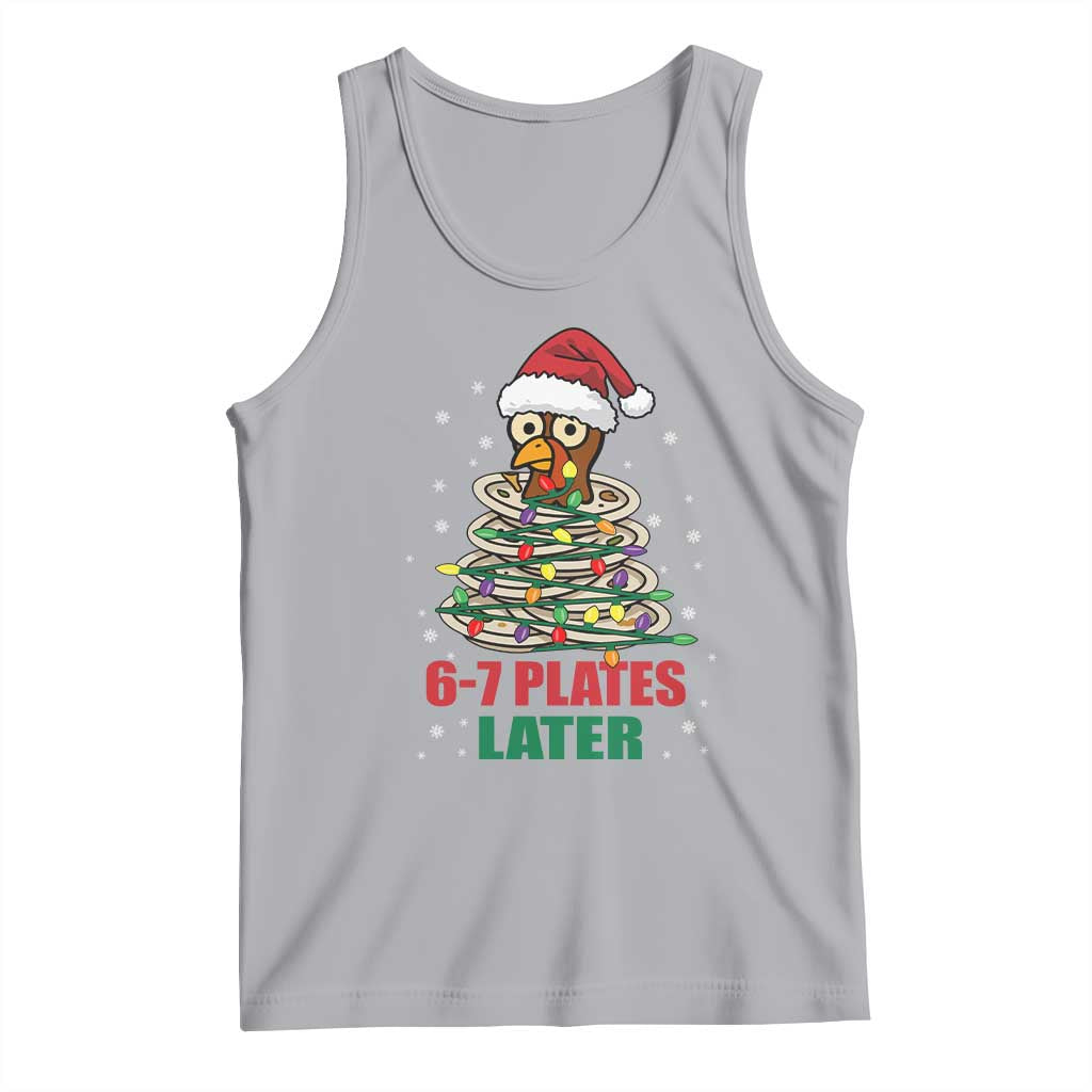 Funny 67 Christmas Tank Top 6 7 Plates Later Xmas Dinner Turkey - Wonder Print Shop
