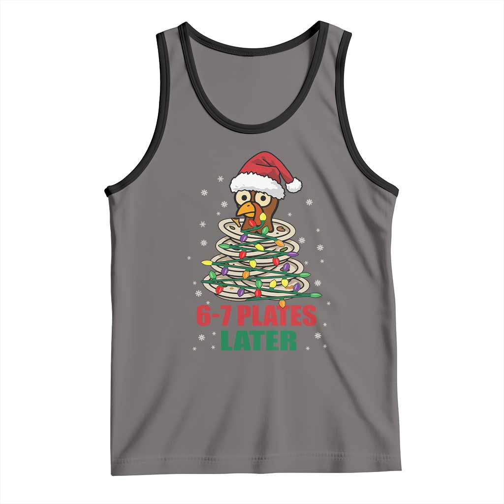 Funny 67 Christmas Tank Top 6 7 Plates Later Xmas Dinner Turkey - Wonder Print Shop