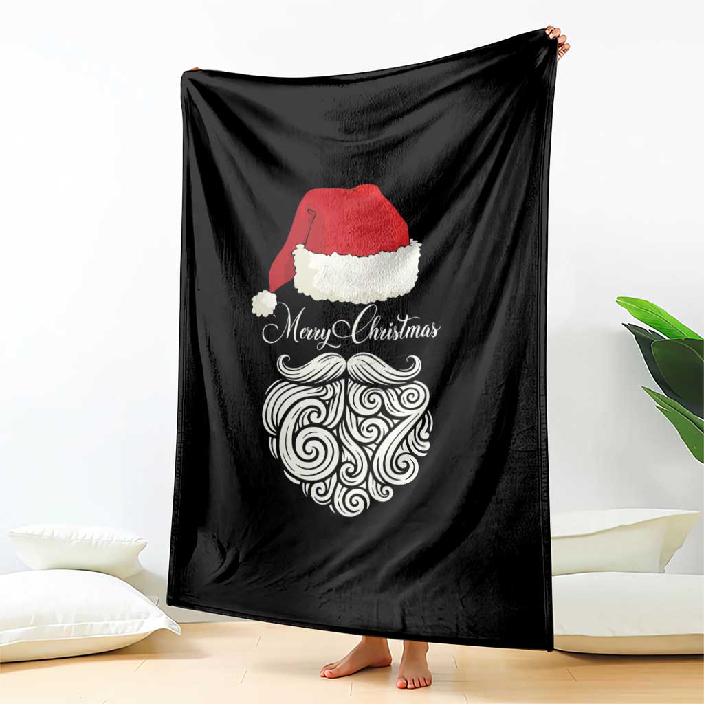 6 7 Xmas 67 Santa Six Seven Meme Merry Christmas Throw Blanket - Wonder Print Shop