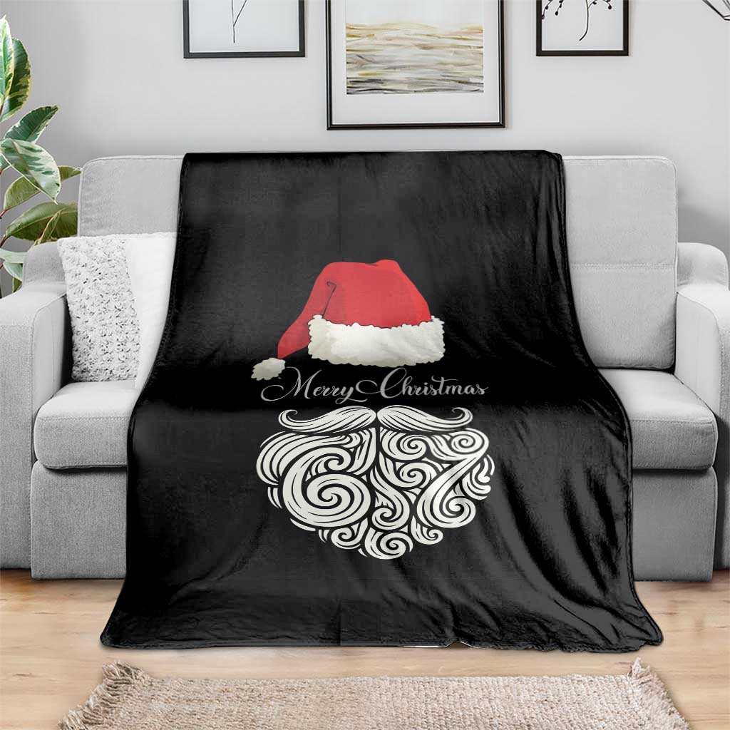 6 7 Xmas 67 Santa Six Seven Meme Merry Christmas Throw Blanket - Wonder Print Shop