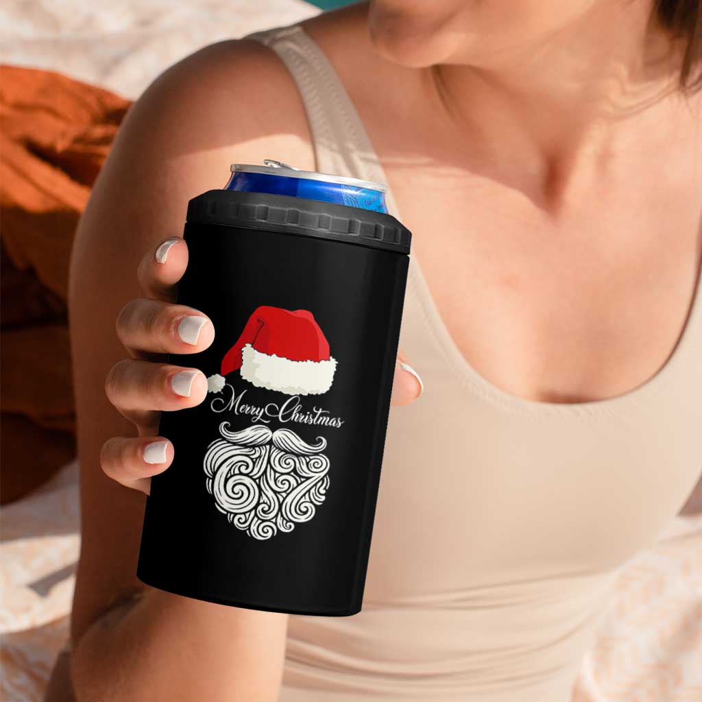 6 7 Xmas 67 Santa Six Seven Meme Merry Christmas 4 in 1 Can Cooler Tumbler - Wonder Print Shop
