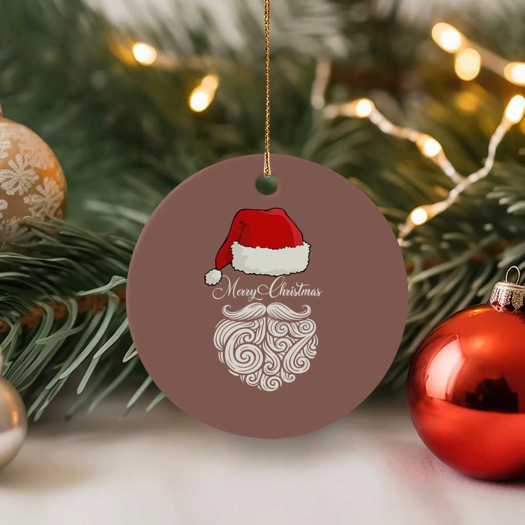 6 7 Xmas 67 Santa Six Seven Meme Merry Christmas Ceramic Ornament - Wonder Print Shop
