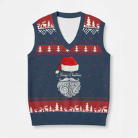 6 7 Xmas 67 Santa Six Seven Meme Merry Xmas V-Neck Knit Sweater Vest - Wonder Print Shop
