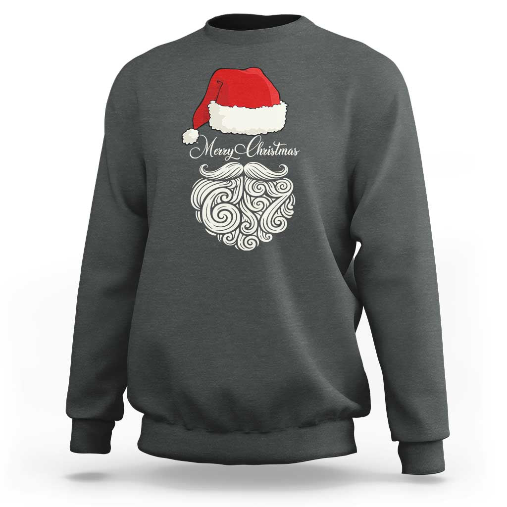 6 7 Xmas 67 Santa Six Seven Meme Merry Christmas Sweatshirt - Wonder Print Shop