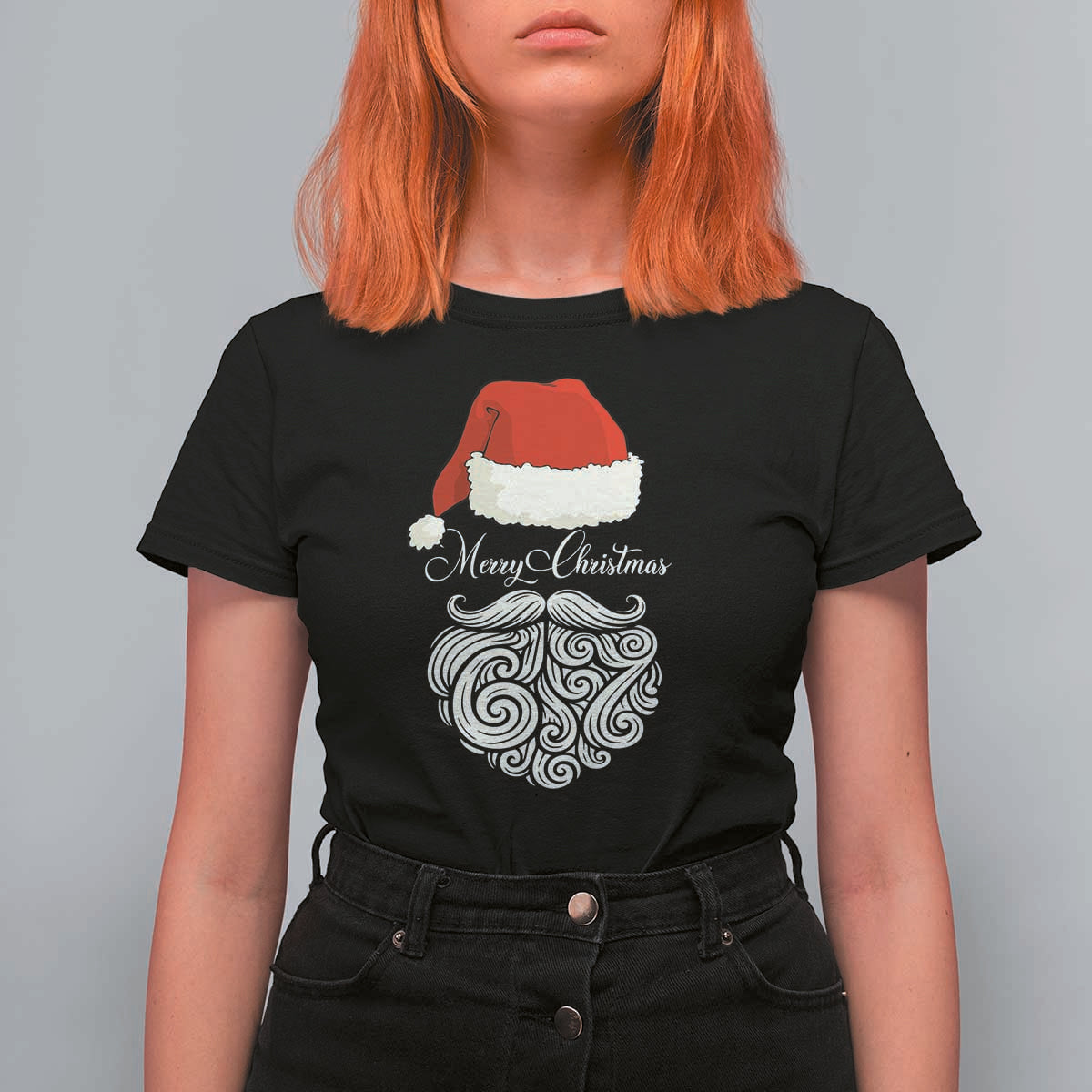6 7 Xmas 67 Santa Six Seven Meme Merry Christmas T Shirt For Women - Wonder Print Shop