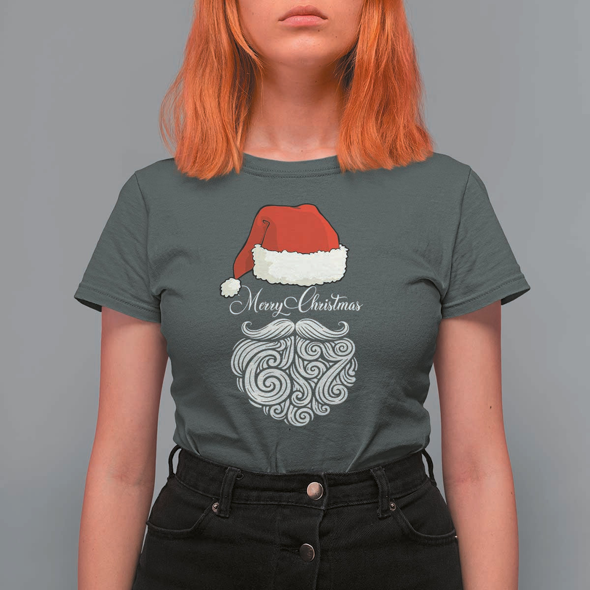 6 7 Xmas 67 Santa Six Seven Meme Merry Christmas T Shirt For Women - Wonder Print Shop
