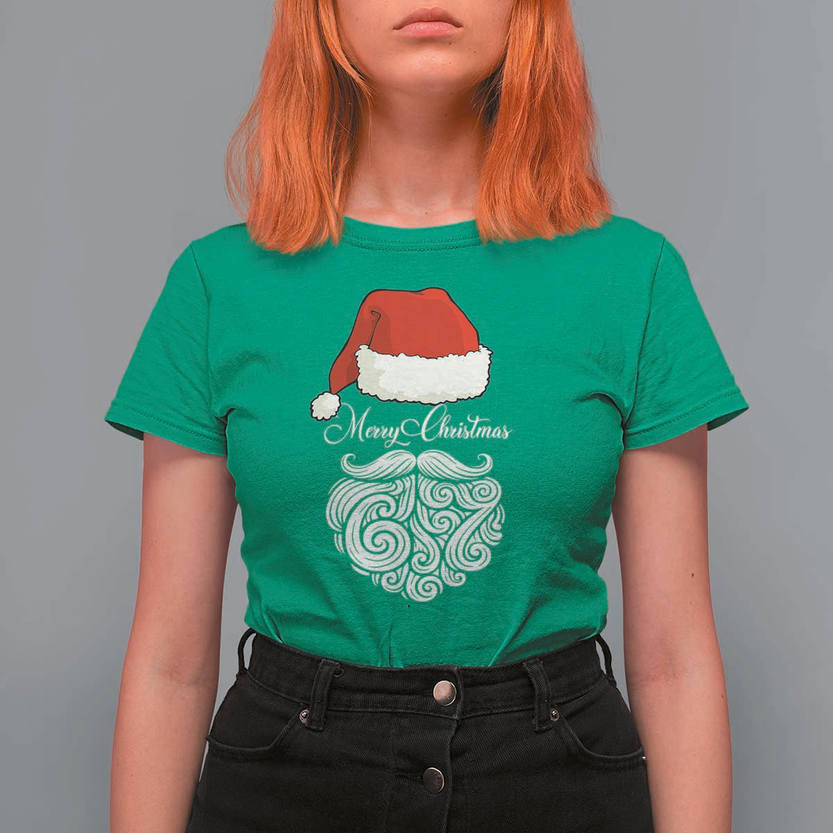 6 7 Xmas 67 Santa Six Seven Meme Merry Christmas T Shirt For Women - Wonder Print Shop