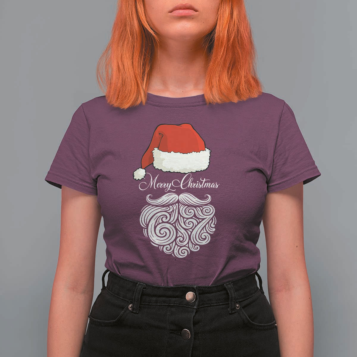 6 7 Xmas 67 Santa Six Seven Meme Merry Christmas T Shirt For Women - Wonder Print Shop