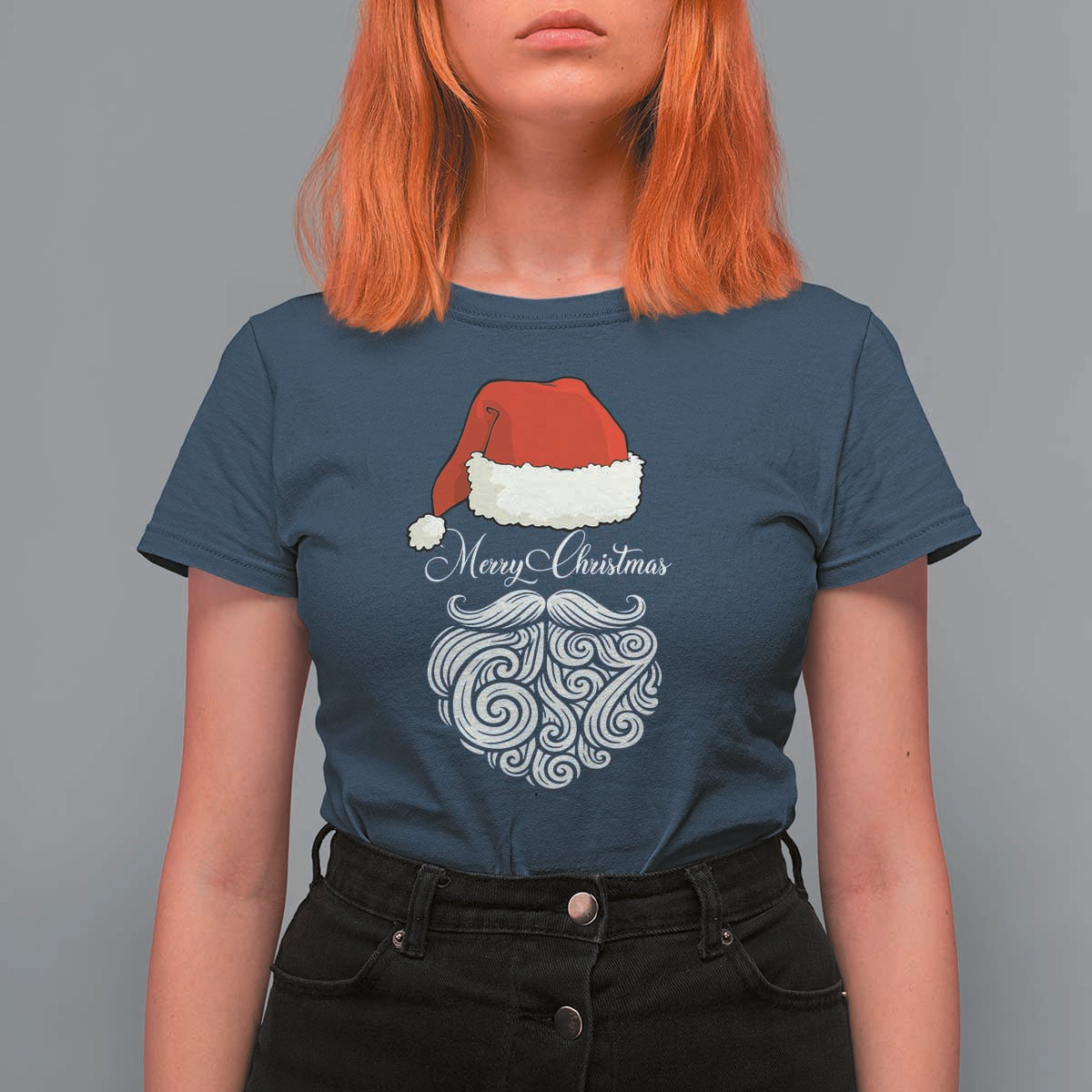 6 7 Xmas 67 Santa Six Seven Meme Merry Christmas T Shirt For Women - Wonder Print Shop