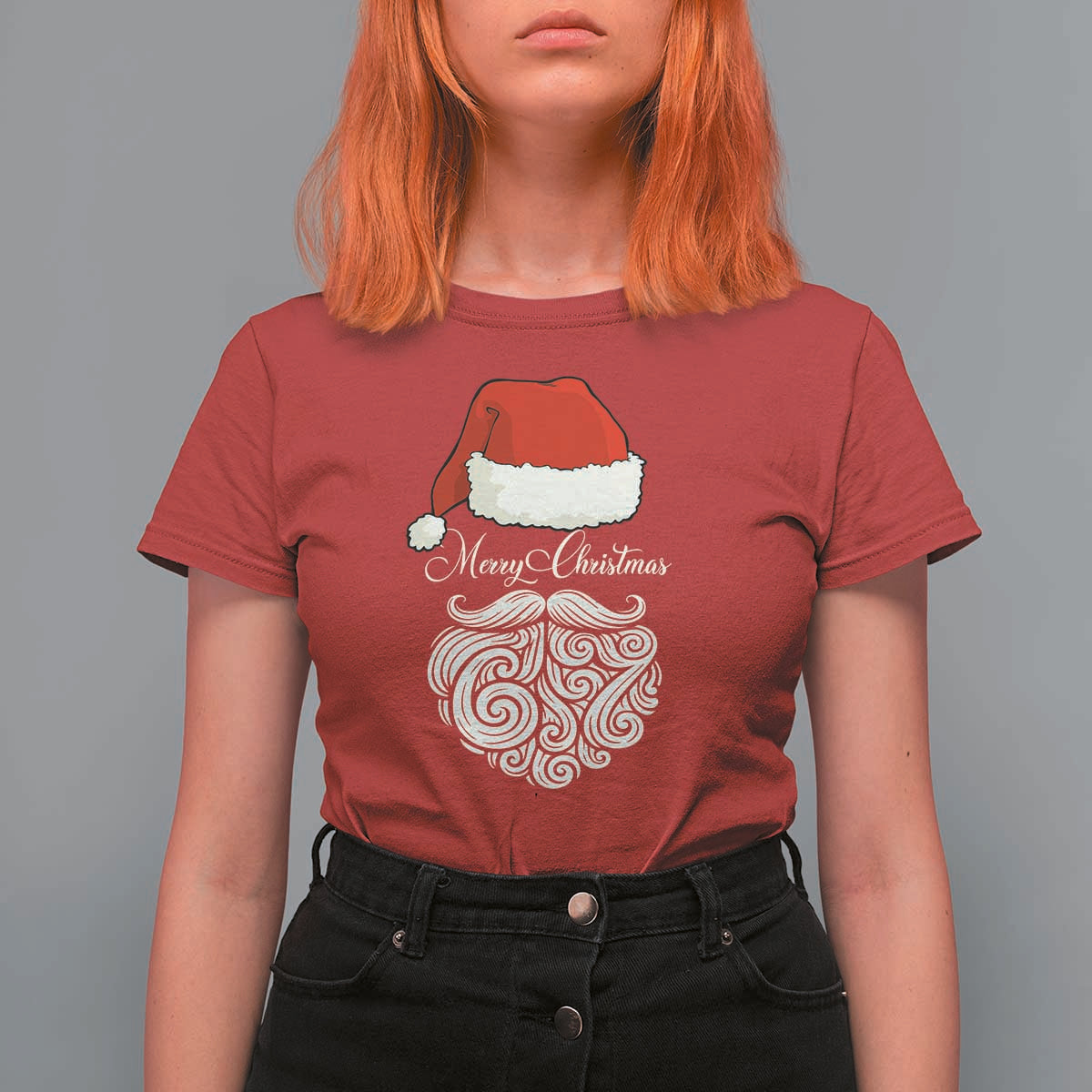 6 7 Xmas 67 Santa Six Seven Meme Merry Christmas T Shirt For Women - Wonder Print Shop
