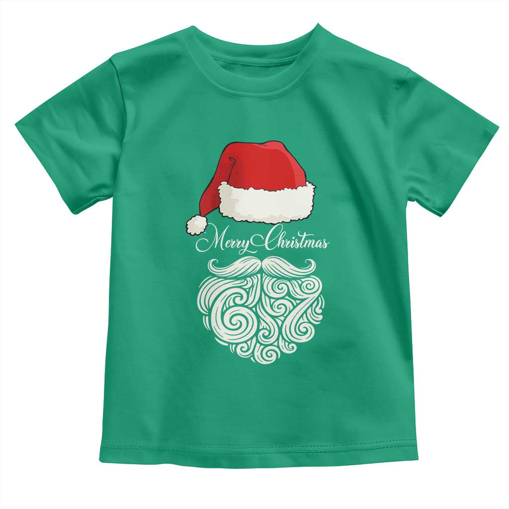 6 7 Xmas 67 Santa Six Seven Meme Merry Christmas Toddler T Shirt - Wonder Print Shop