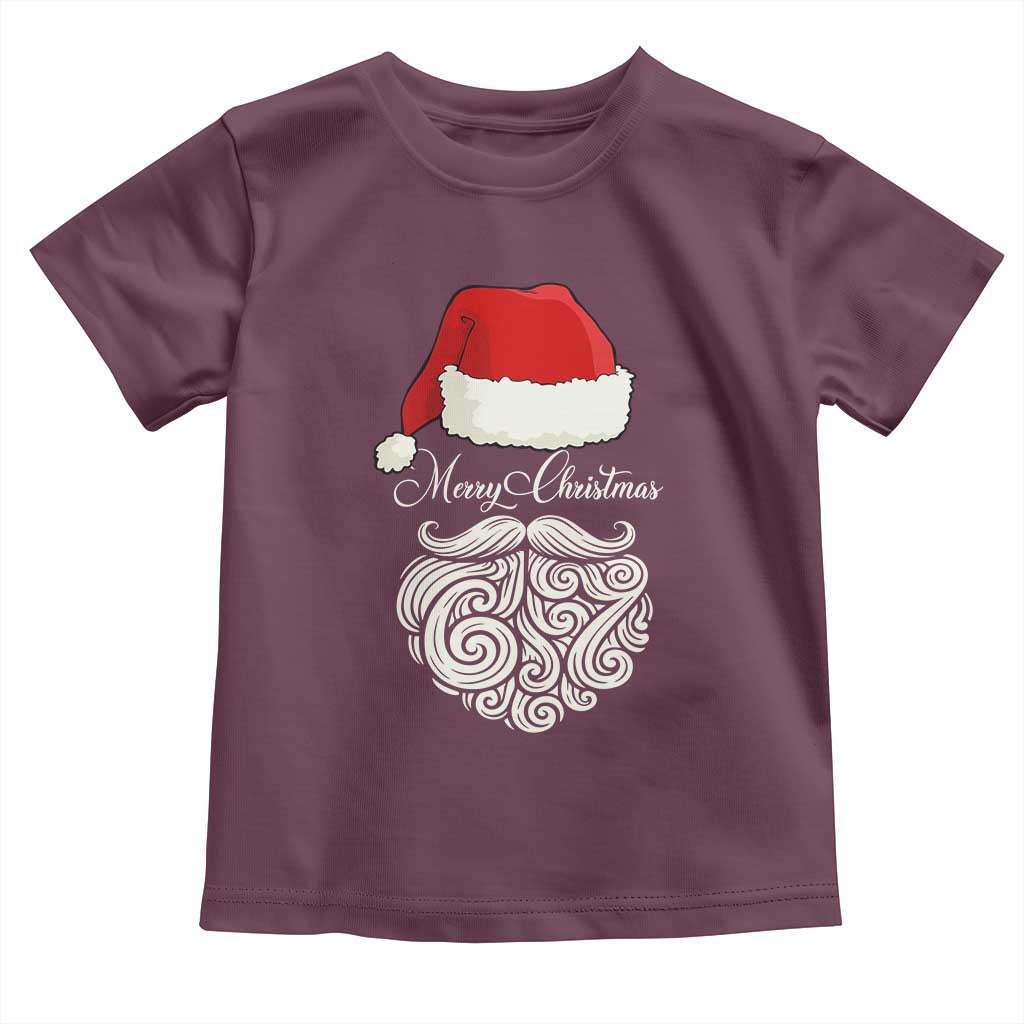 6 7 Xmas 67 Santa Six Seven Meme Merry Christmas Toddler T Shirt - Wonder Print Shop