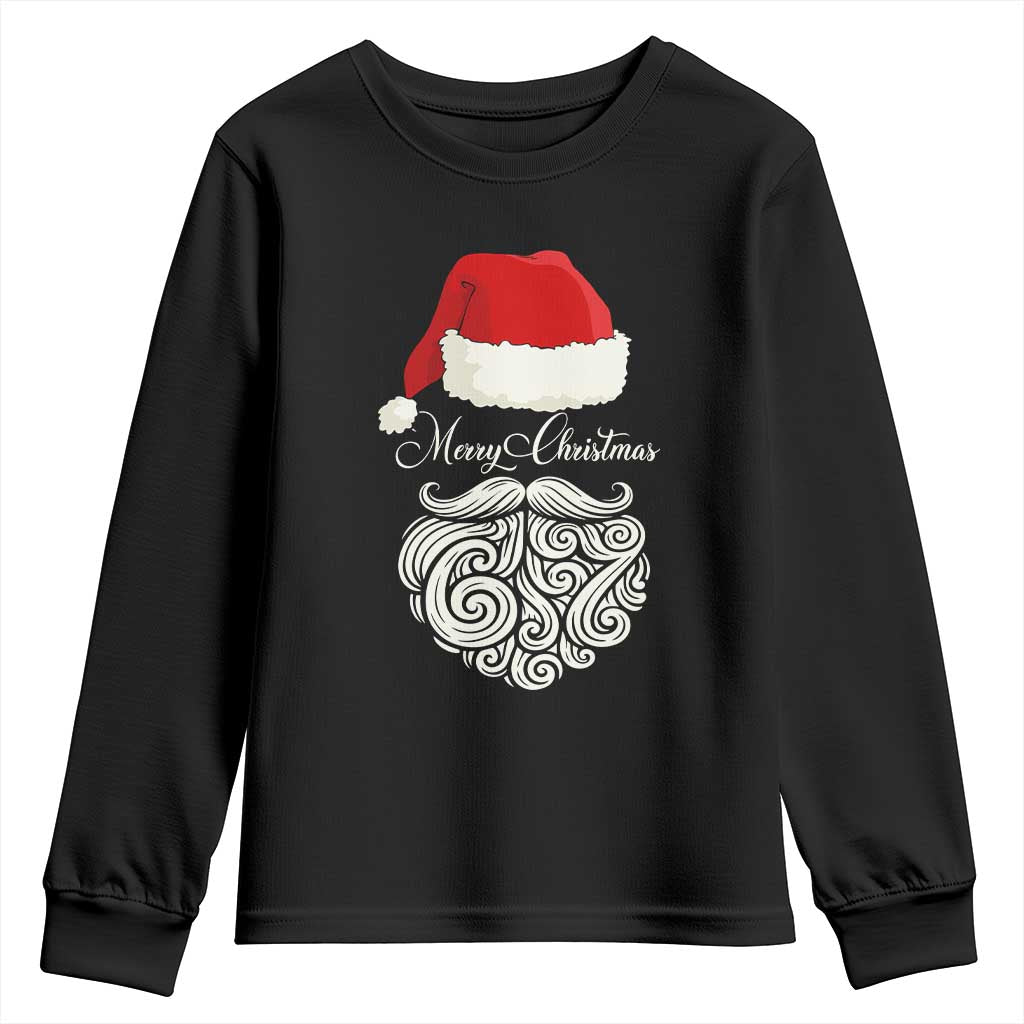 6 7 Xmas 67 Santa Six Seven Meme Merry Christmas Youth Sweatshirt - Wonder Print Shop