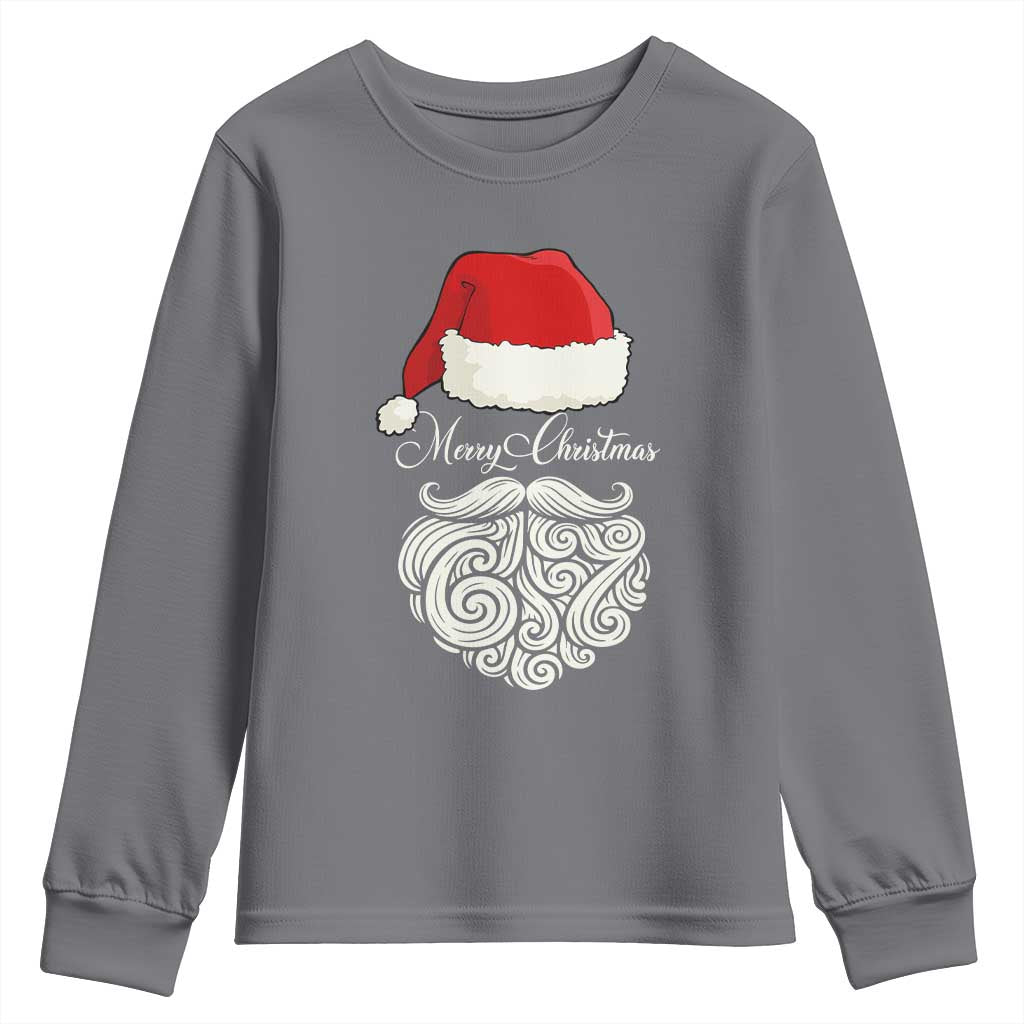 6 7 Xmas 67 Santa Six Seven Meme Merry Christmas Youth Sweatshirt - Wonder Print Shop