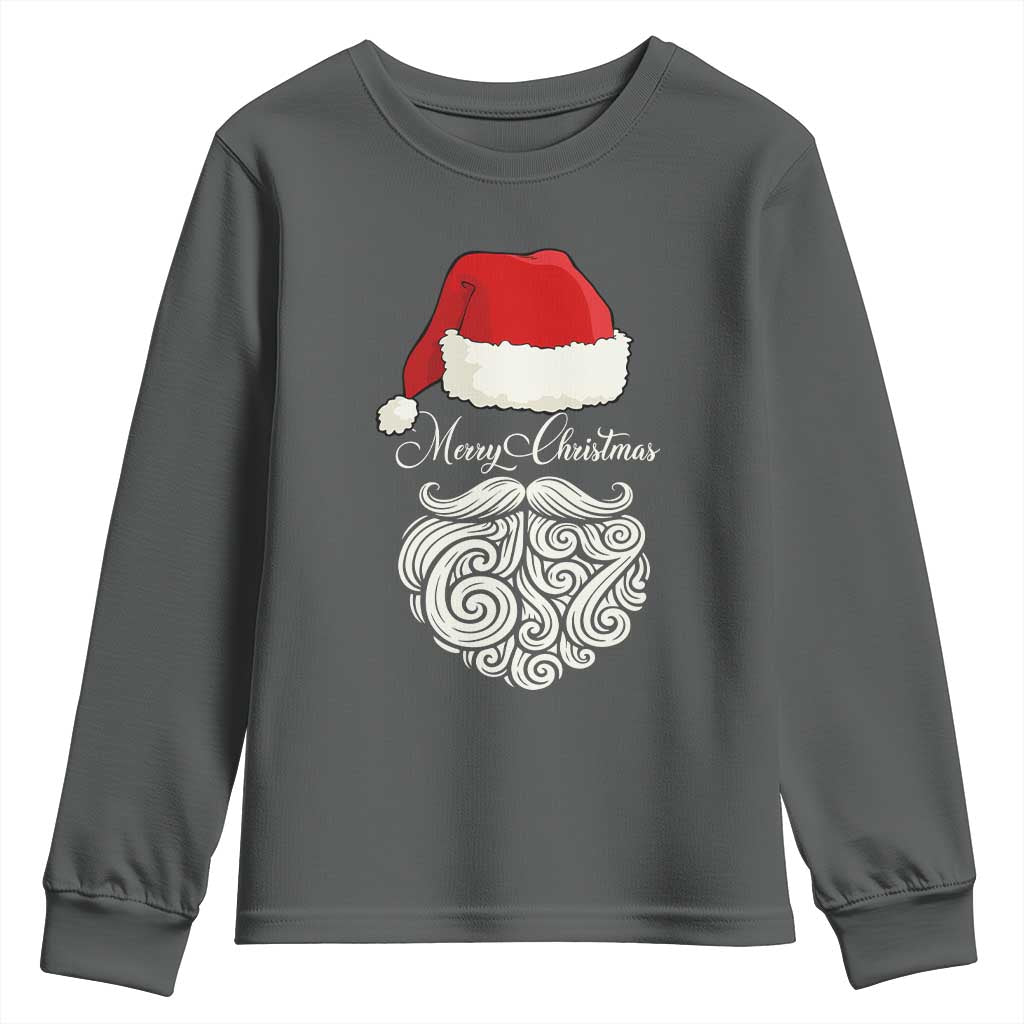 6 7 Xmas 67 Santa Six Seven Meme Merry Christmas Youth Sweatshirt - Wonder Print Shop