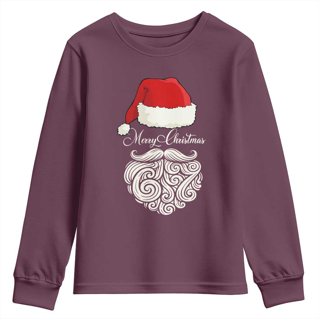 6 7 Xmas 67 Santa Six Seven Meme Merry Christmas Youth Sweatshirt - Wonder Print Shop