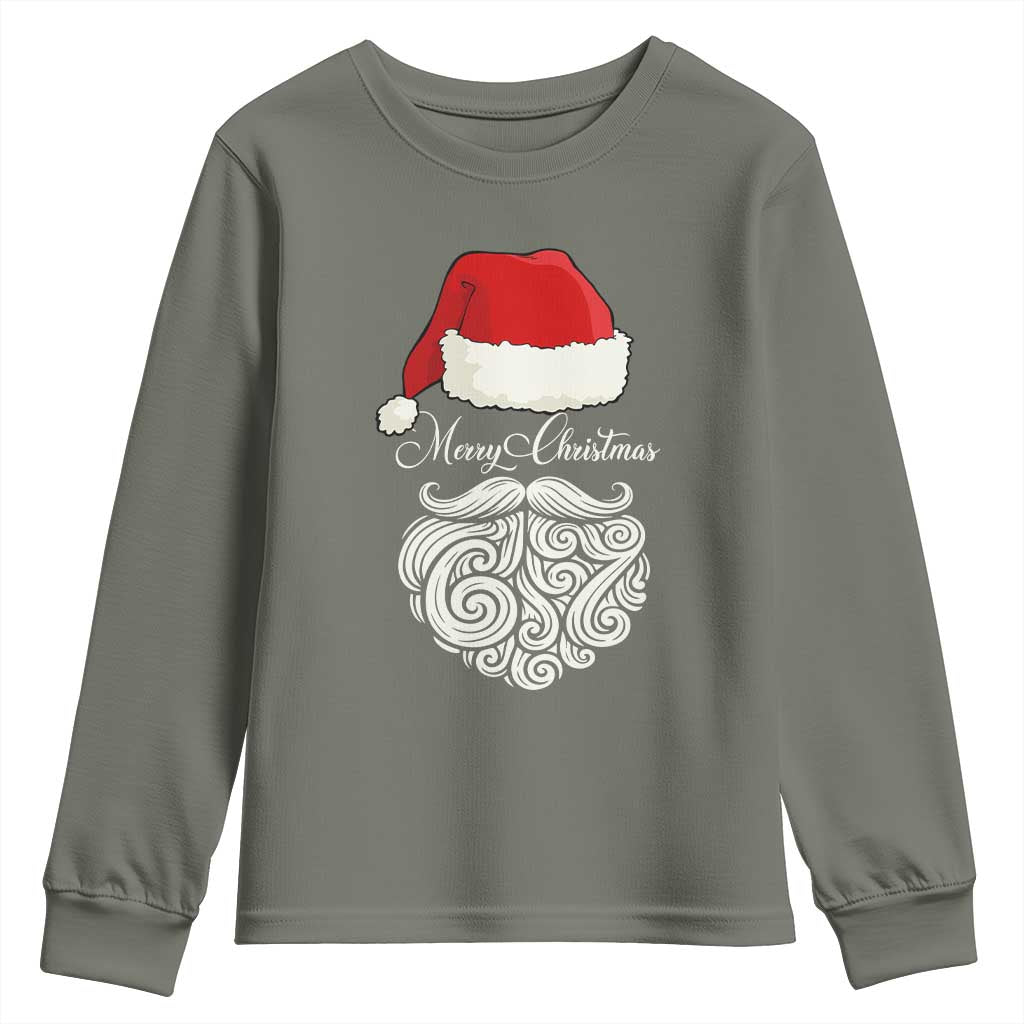 6 7 Xmas 67 Santa Six Seven Meme Merry Christmas Youth Sweatshirt - Wonder Print Shop