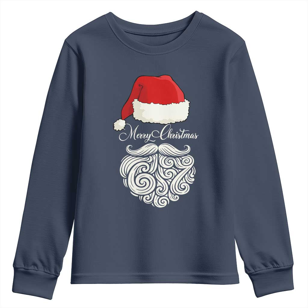 6 7 Xmas 67 Santa Six Seven Meme Merry Christmas Youth Sweatshirt - Wonder Print Shop