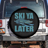 Funny Skiing Alligator Spare Tire Cover Ski Ya Later Skier Winter Sport - Wonder Print Shop