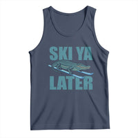 Funny Skiing Alligator Tank Top Ski Ya Later Skier Winter Sport - Wonder Print Shop