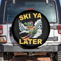 Funny Skiing Alligator Spare Tire Cover Ski Ya Later Skier Snow Mountain Winter Sport - Wonder Print Shop