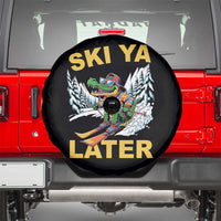 Funny Skiing Alligator Spare Tire Cover Ski Ya Later Skier Snow Mountain Winter Sport - Wonder Print Shop
