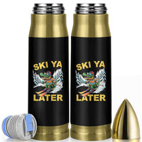 Funny Skiing Alligator Bullet Tumbler Ski Ya Later Skier Snow Mountain Winter Sport - Wonder Print Shop