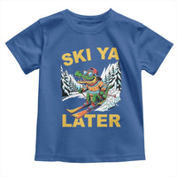 Funny Skiing Alligator Toddler T Shirt Ski Ya Later Skier Snow Mountain Winter Sport - Wonder Print Shop