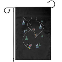 Funny Pixel Ski Snowboard Winter Sport Game Lover Garden Flag - Wonder Print Shop