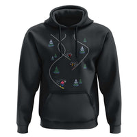 Funny Pixel Ski Snowboard Winter Sport Game Lover Hoodie - Wonder Print Shop
