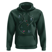 Funny Pixel Ski Snowboard Winter Sport Game Lover Hoodie - Wonder Print Shop