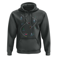 Funny Pixel Ski Snowboard Winter Sport Game Lover Hoodie - Wonder Print Shop