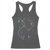 Funny Pixel Ski Snowboard Winter Sport Game Lover Racerback Tank Top - Wonder Print Shop