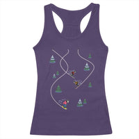 Funny Pixel Ski Snowboard Winter Sport Game Lover Racerback Tank Top - Wonder Print Shop